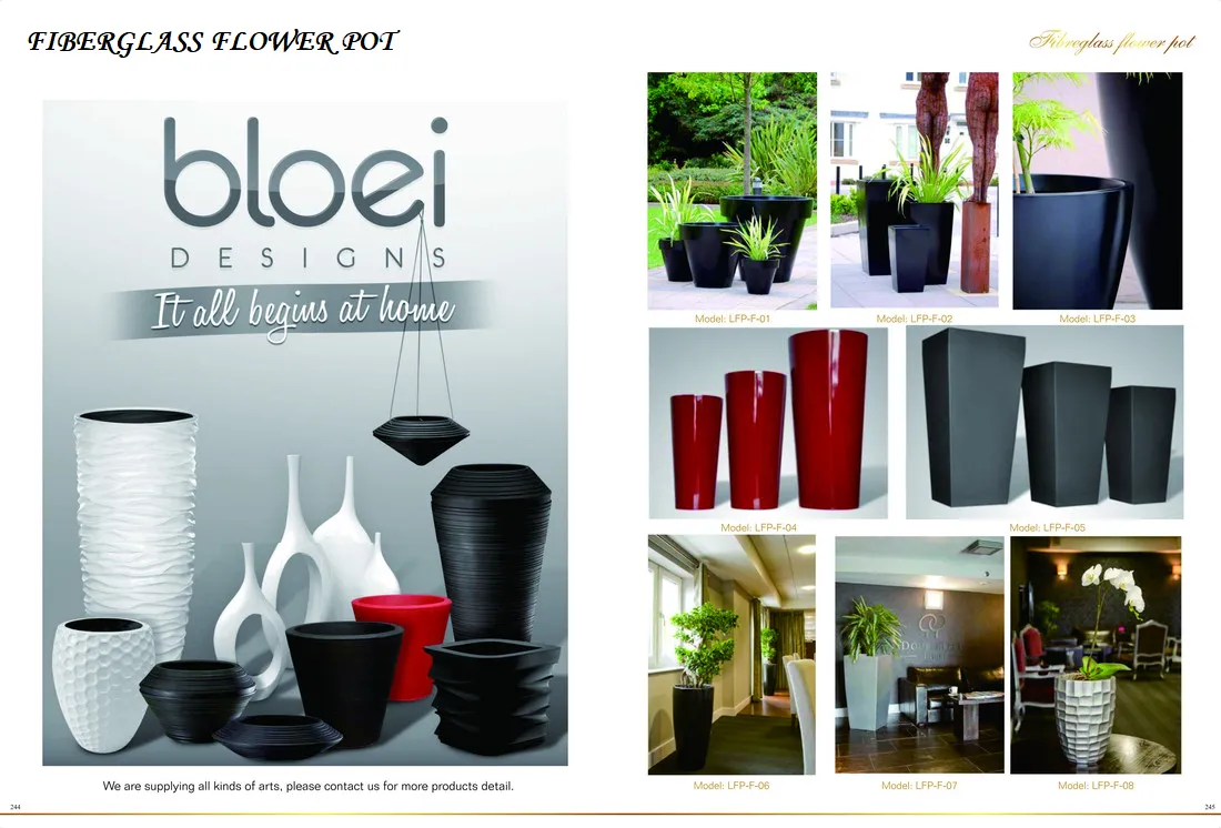 FIBERGLASS FLOWER POT 244-245